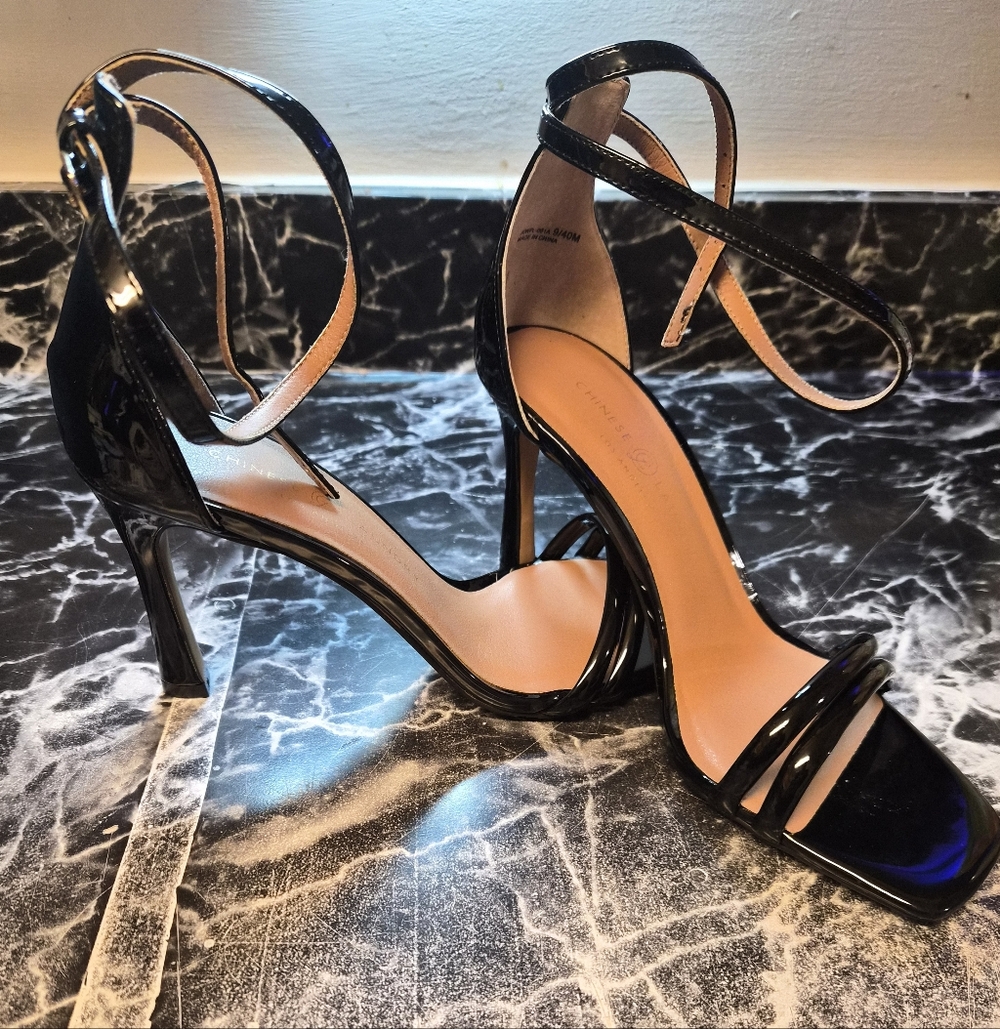 Chinese Laundry Jasmine Black Patent Heels Women’s Size 9 New in Box